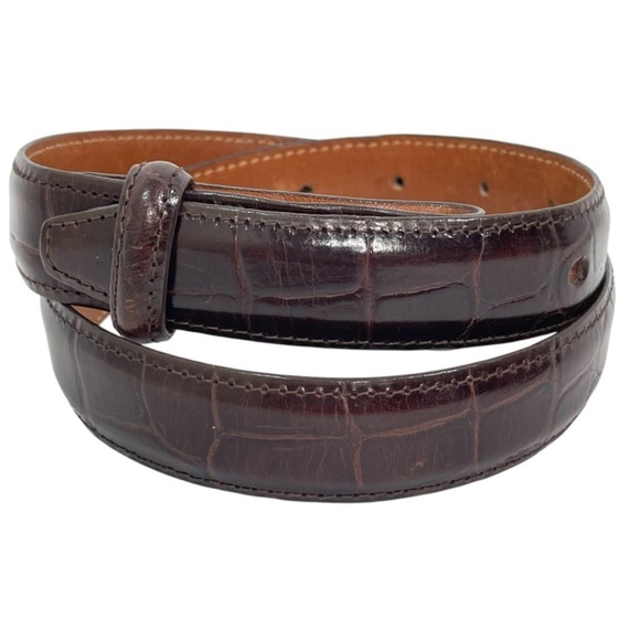 Vintage Wathne Puppies Belt with brown croc belt size 30 - Picture 7 of 9